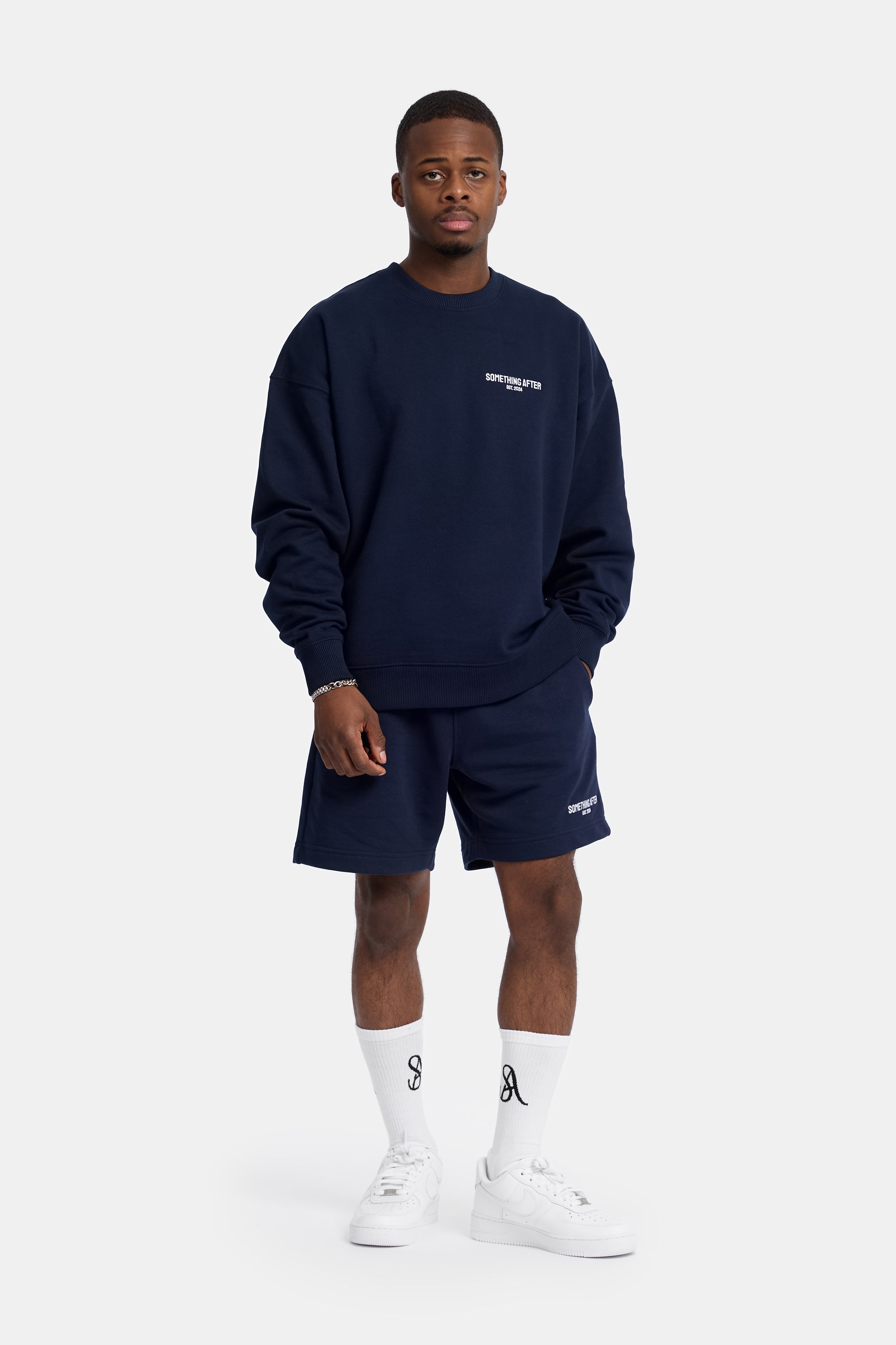JOGGERS SHORT FRENCH NAVY